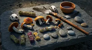 shamanic stone slab